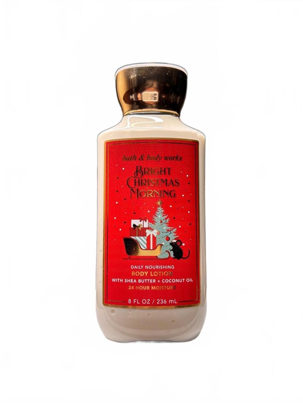 Bath & Body Works Bright Christmas Morning Body Lotion 8oz Shea Butter Cream NEW